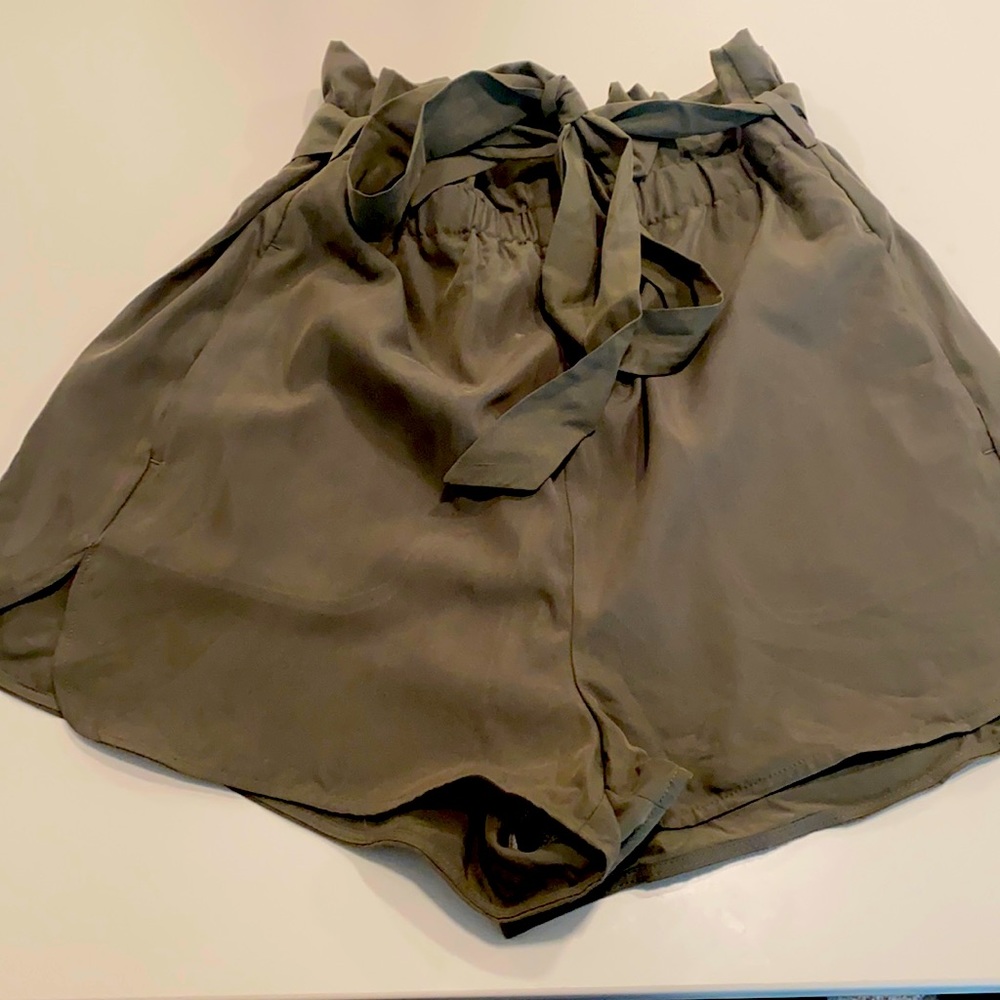 Green Express Highrise shorts. Never worn.